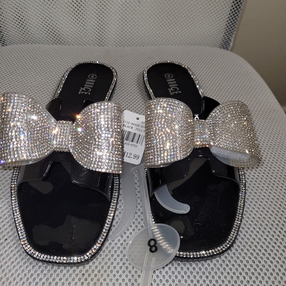 Rogue Helium bling sandals